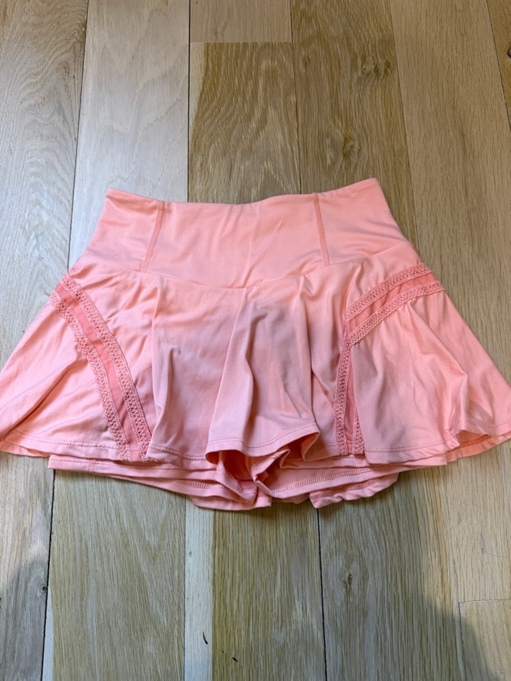 Free People Pleats and Thank You Skort in Peach Tea EUC